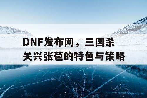 DNF发布网，三国杀关兴张苞的特色与策略