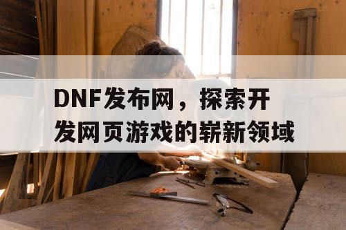 DNF发布网，探索开发网页游戏的崭新领域