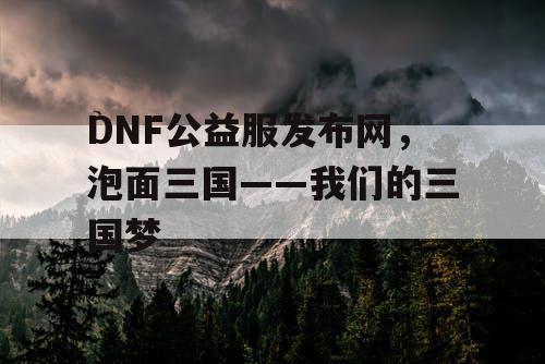 DNF公益服发布网，泡面三国——我们的三国梦