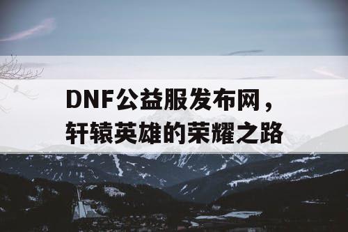 DNF公益服发布网，轩辕英雄的荣耀之路